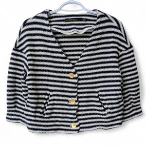 Iris Setlakwe Designer knit stripe blazer